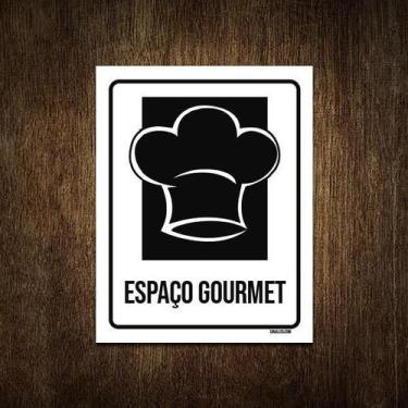 Imagem de Placa Condomínio Ambiente Espaço Gourmet 27X35 - Sinalizo.Com