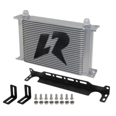 Imagem de Refrigerador de óleo de motor AN10 de alumínio + kit de suporte de montagem Confiável Estilo/Mocal (British)NA 25Row prata 01EGB003BK-10BK