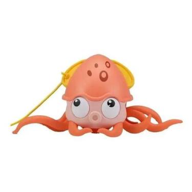 Imagem de Brinquedo Aqua Polvo Rosa a Corda Terra e Agua - Polibrinq - Polvinho 