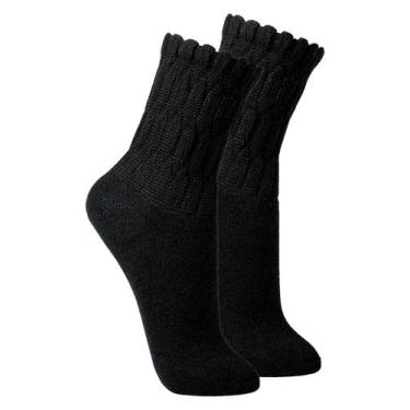 Imagem de Kit com 2 Pares de Meias Aeróbica Lupo 4810-003, Preto, 33-36