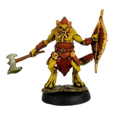 Imagem de Gnolls I - Miniaturas Pintadas - RPG - Orgos, Gnoll Guerreiro
