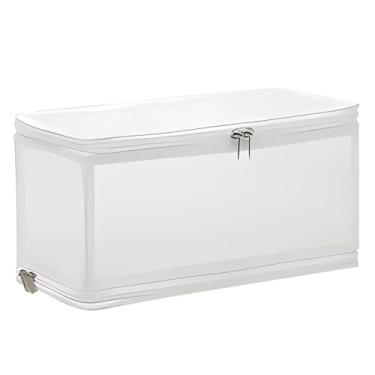 Imagem de Sacos de Armazenamento Organizadores Armário Pliáveis Recipientes com Zíper para Roupas Cobertores Edredons Lençóis Travesseiros Brinquedos Colapsávei