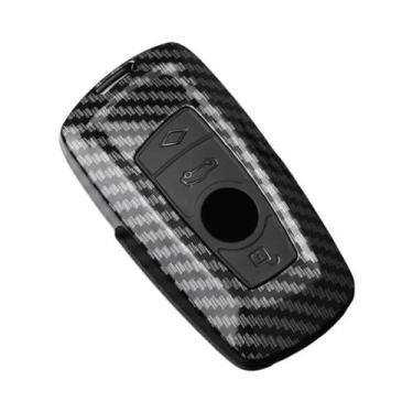 Imagem de Capa De Chave De Carro Em Estilo Fibra De Carbono ABS Para BMW Série 1