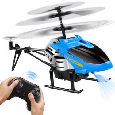 Imagem de Helicóptero RC Dolanus Remote Control One Key Take-Off Blue