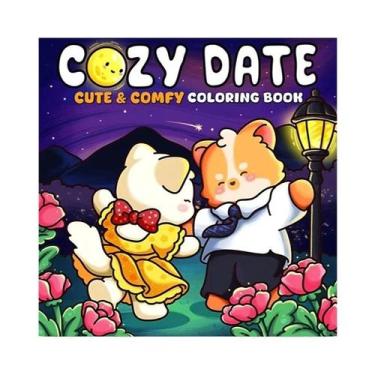 Imagem de Livro De Colorir Para Adultos 28 Páginas: Desenhos Do Dia a Dia De Gat