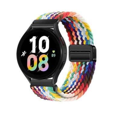 Imagem de Pulseira De Nylon Trançada De 22mm Com Fecho Magnético Para OnePlus 3 