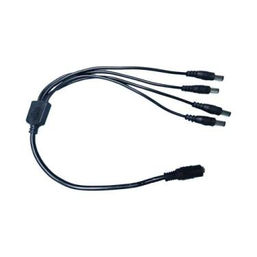 Imagem de Adaptador Divisor De Energia DC 5.5mmx2.1mm Para Câmera De CFTV, Rotea