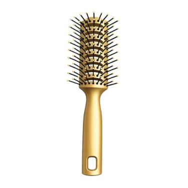 Imagem de Escova de Cabelo Tunel Vazado Pompadour Modeladora Desembaraçadora e A