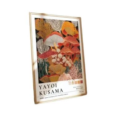 Imagem de Impressões Em Tela De Yayoi Kusama Com Recifes De Coral, Cogumelos E M