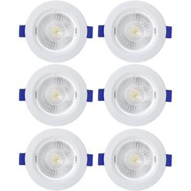 Imagem de Kit 6 Spot De Led Embutir Slim Mr11 Redondo 3W Bivolt - Blumenau Ilumi
