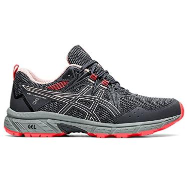 Imagem de ASICS Tênis de corrida feminino Gel-Venture 8, CINZA TRANSPORTADORA/GINGER PEACH, 7.5 US Wide