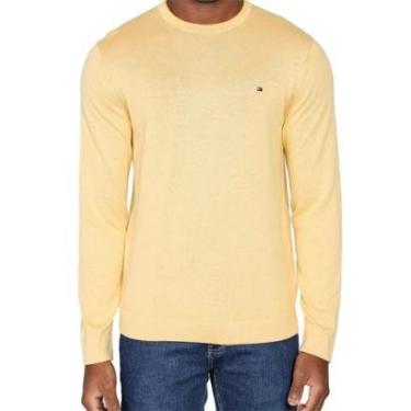 Imagem de Suéter Tommy Hilfiger Manga Longa Tricot Wcc Signature Azul-Masculino