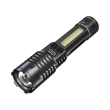 Imagem de Lanterna LED Poderosa De 900000LM, Tipo Zoom, Recarregável via Tipo-C 