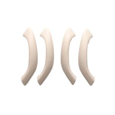 Imagem de Maçaneta interna esquerda e direita para porta de carro, compatível com bmw x1 x2 f48 f49 f39 2016-2020, substituição de acabamento da tampa externa(Beige white 4)