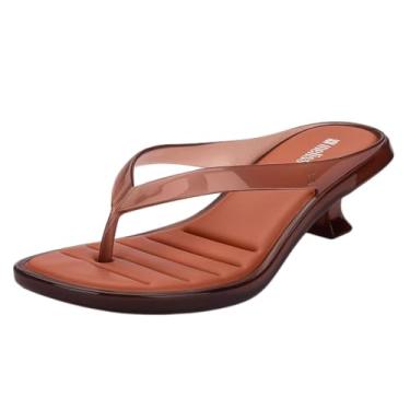 Imagem de Tamanco Feminino Salto Taça Baixo Moda Melissa Thong Kitten