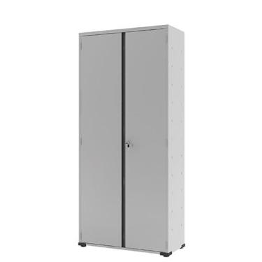 Imagem de Armário Aço Escritório Fechadura 3 Prateleiras EA302 Cinza - Elite Aço