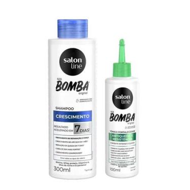 Imagem de Kit Shampoo 300ml + Tônico Fortalecedor Antiqueda SOS Bomba 100ml - Sa