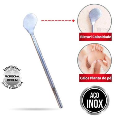 Imagem de Bisturi para Calosidade Plantar Profissional Aço Inox - Monolo