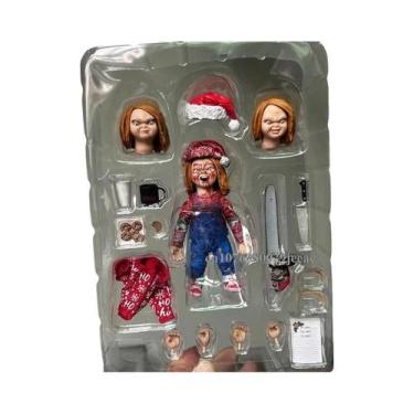 Imagem de Figura De Ação Chucky Edição De Natal Em PVC NECA, Boneco Colecionável