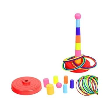 Imagem de Jogo De Argolas Para Crianças, Brinquedo De Empilhar Para Festas Em Fa