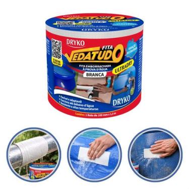 Imagem de Fita Vedatudo Ultradry Emborrachada 100mm Autoadesiva Impermeável Dryk