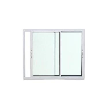 Imagem de Janela de Correr 2 Folhas Max Alumínio Branco 100x150 Linha 25 - Breco