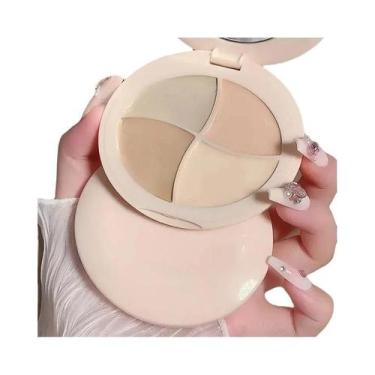 Imagem de Corretivo Facial De Quatro Cores Para Olheiras, Linhas De Expressão E 