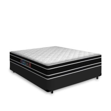 Imagem de Cama Box com Colchão de Espuma D33 Castor Black White Double Face Casa