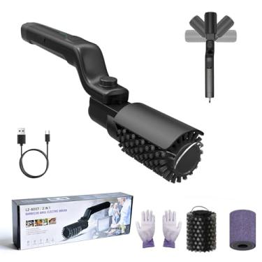 Imagem de Escova de limpeza elétrica para churrasqueira, recarregável de 3 velocidades, design à prova d'água, cabeça de escova substituível de aço inoxidável ajustável de 180°, especialmente projetada para