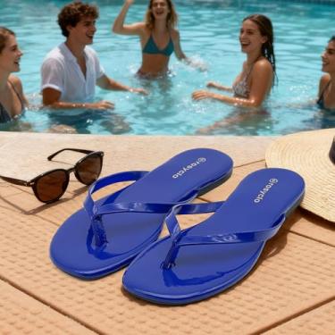 Imagem de Chinelo feminino, bico quadrado, espuma viscoelástica suporte de arco sandálias de verão para mulheres, tendência de couro vegano, leve, macio, confortável, nuvem, chinelos femininos essenciais de