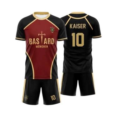 Imagem de Conjunto De Camiseta E Calções De Futsal Blue Lock Anime Para Homens E