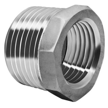 Imagem de Bucha De Reduçao Rosca Macho E Femea Bsp Inox Berton Tamanho 2"x11-4"