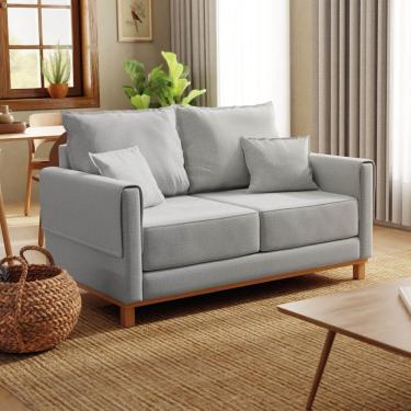 Imagem de Sofá 2 Lugares 160cm Ananda Cabecasa Madeiraoriginals Cinza