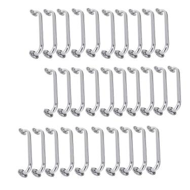 Imagem de Alça De Apoio 50cm Barra Inox Kit 30 Unidades Banheiro Corrimao Acessibilidade