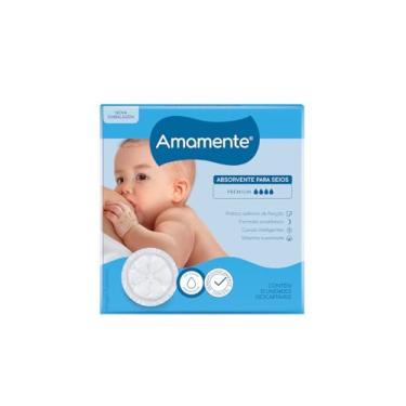 Imagem de AMAMENTE Absorvente Para Seios Amamente Com 1 Unidades Branco Pacote De 12