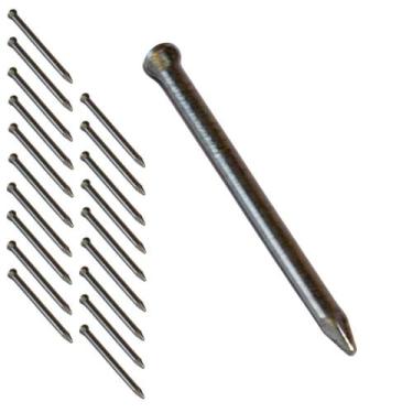 Imagem de Kit 20 Prego Sem Cabeça 17x21 De Aço Para Fixação Madeira Metal Concre