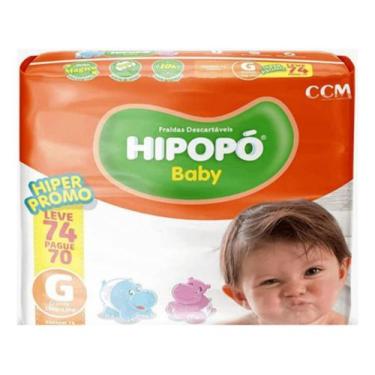 Imagem de Fralda Descartável Infantil Hipopó Baby Hiper, Grande (G)
