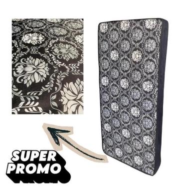 Imagem de Colchão Solteiro Preto D28 188x88cm  Qualidade Garantida Ideal para Qu