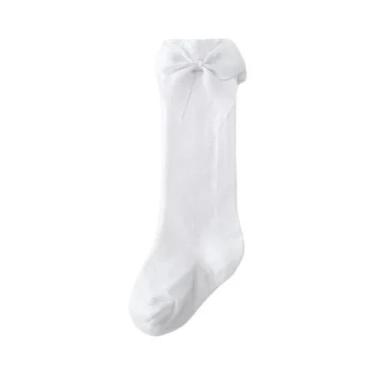 Imagem de Meias De Algodão Para Meninas Com Laços, Meias De Princesa Para Crianç