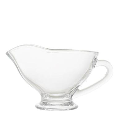Imagem de Molheira de Cristal Vidro Transparente 180ml para Servir com Alça Seul