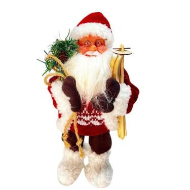 Imagem de Papai Noel Saco E Ski Com Som E Movimento 30CM NTC10453 - Sunway