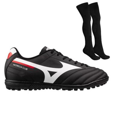 Imagem de Kit Chuteira Society Mizuno Morelia Club AS + Meião
