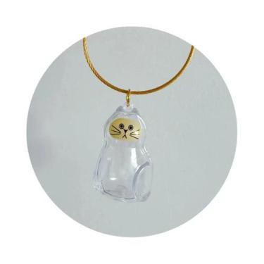 Imagem de Pingente Em Forma De Cão, Caixa Memorial Transparente Para Armazenamen