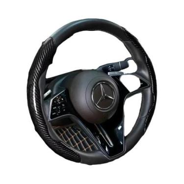 Imagem de Capa Universal Antiderrapante Para Volante De Carro Em Fibra De Carbon