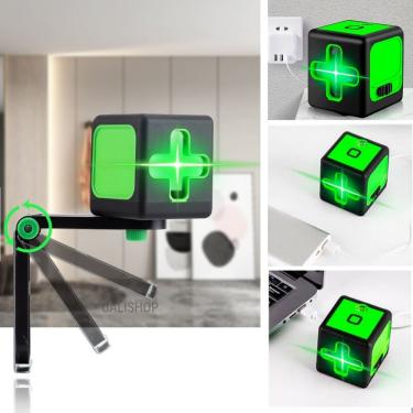 Imagem de Nível Laser Profissional Verde 20 Metros Autonivelante Linha Cruz 120° Precisão 1.5mm B...