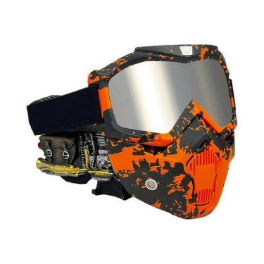 Imagem de Máscara De Capacete De Motocross Respirável E À Prova De Poeira Para M