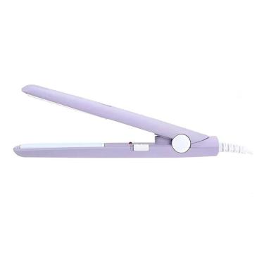 Imagem de Mini Chapinha Prancha Alisadora De Bolsa Portátil lilás