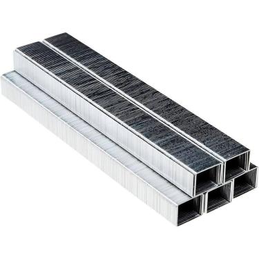Imagem de Grampos Retos 8mm Aço Galvanizado Com 1000 Peças – Fixação Firme Para Estofamento, Tapeçaria E Marcenaria