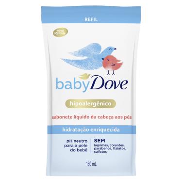 Imagem de Sabonete Líquido Baby 180ml Dove Hipoalergênico Pele Sensível