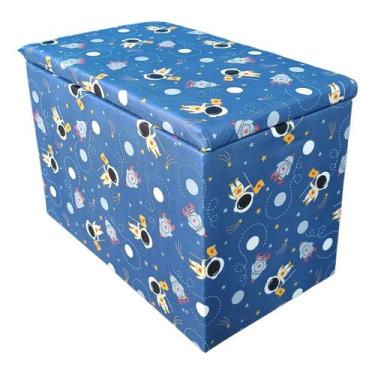 Imagem de Puff Bau Decorativo Organizador Porta Objetos Astronauta - LSNMIX